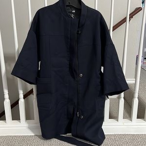 H&M Navy Kimono Coat Jacket 4 S